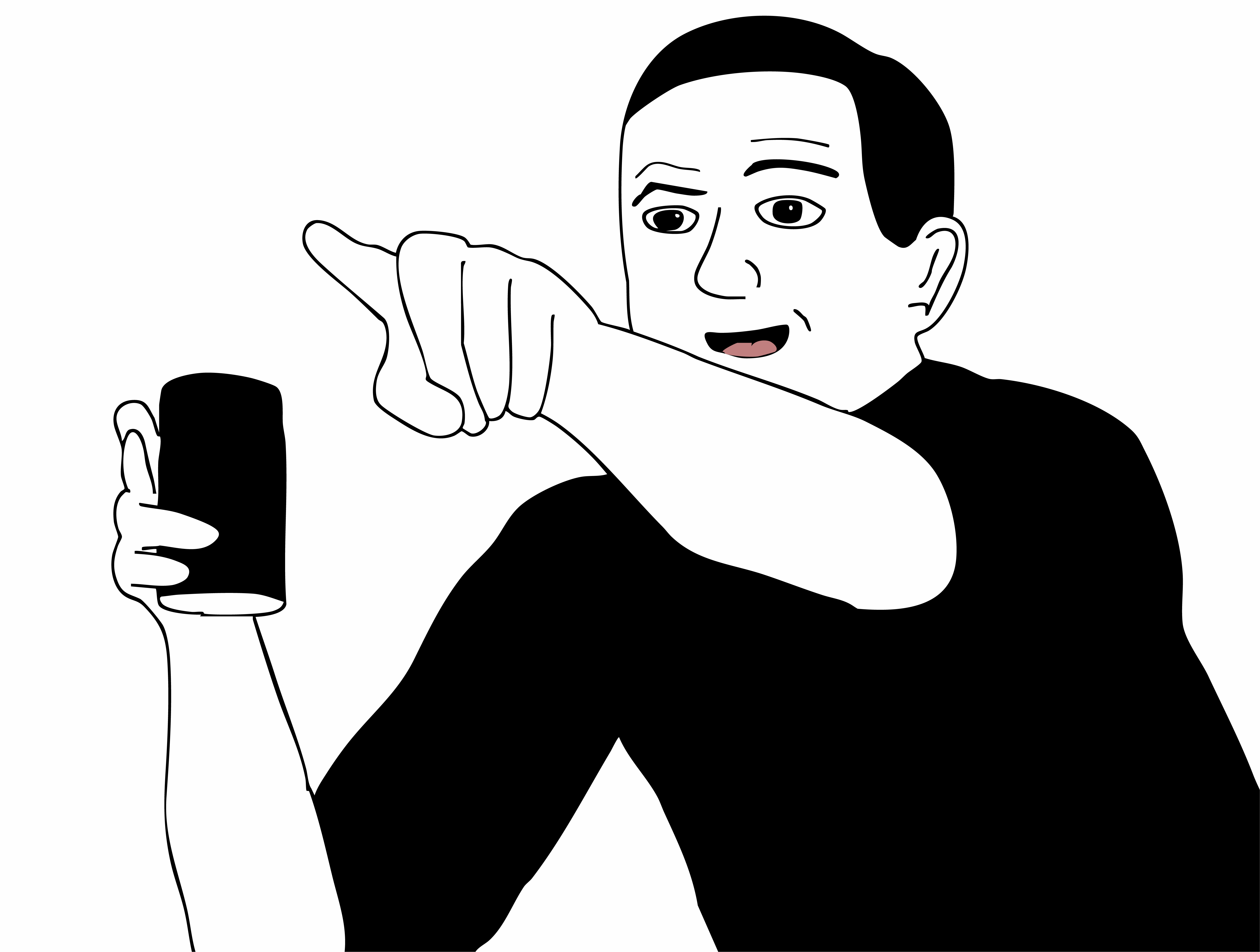Illustration of a person filming a smiling dental professional with a phone